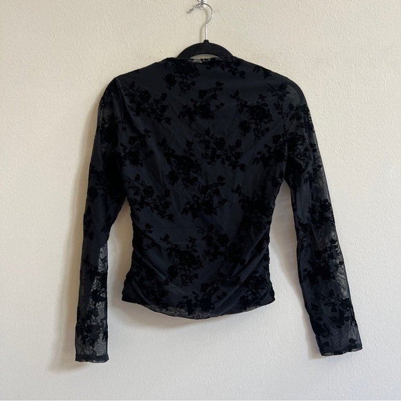 Abercrombie Ava Long-Sleeve Mesh Top - Picture 6 of 6